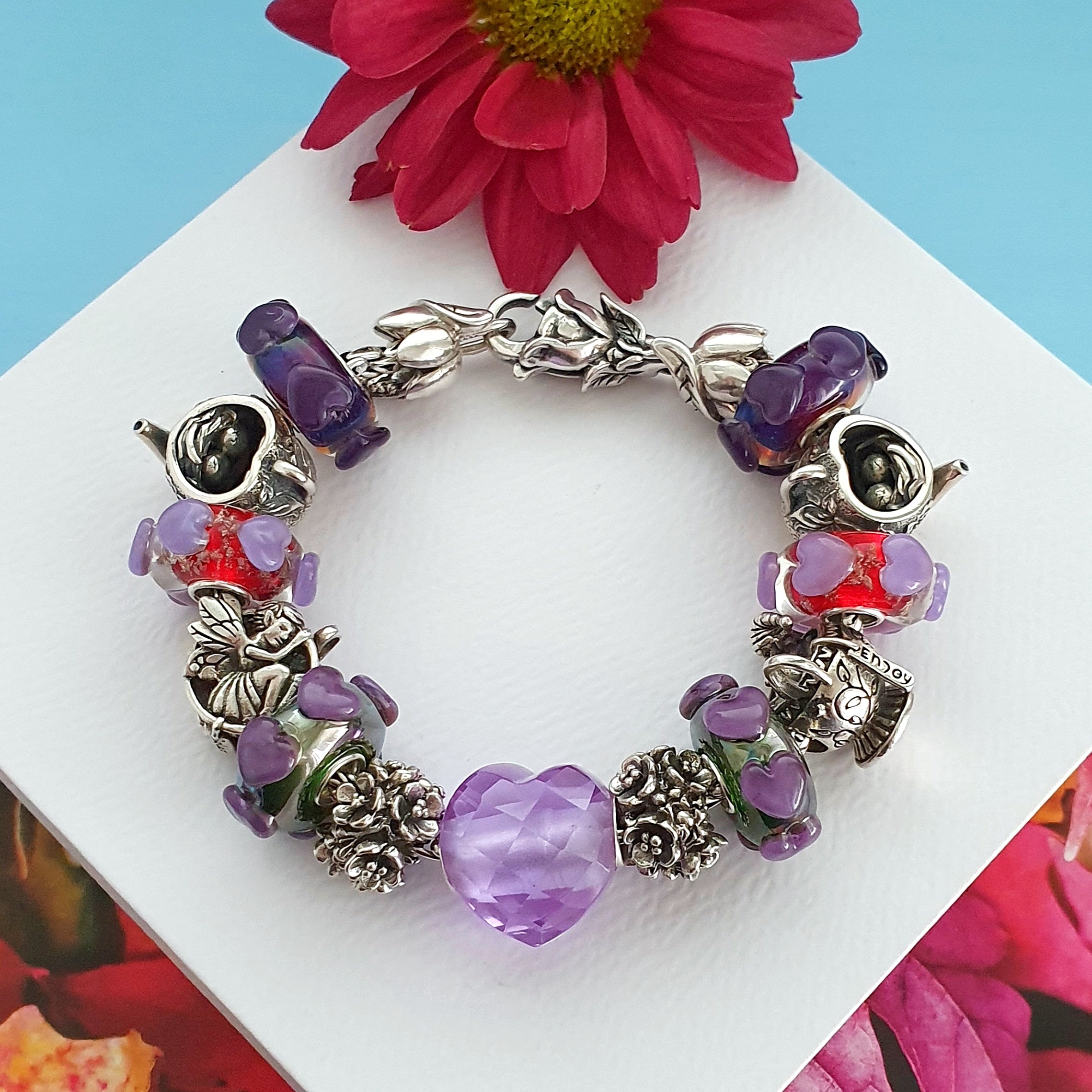 Purple Hearts Design