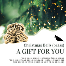 Load image into Gallery viewer, Christmas bells Brass - PROMO ONLY