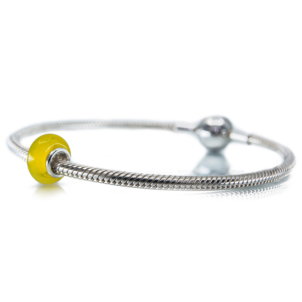 Autumn Yellow Glass Spacer