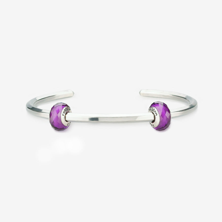 Bright Violet Crystal Stopper Charms