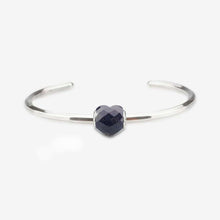 Load image into Gallery viewer, Faceted Blue Goldstone Heart Charm