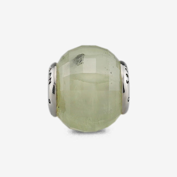 Faceted Prehnite Quartz Charm