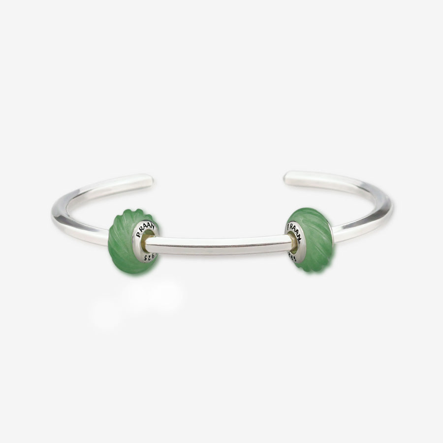 Green Aventurine Twisted Rope Stopper Charm