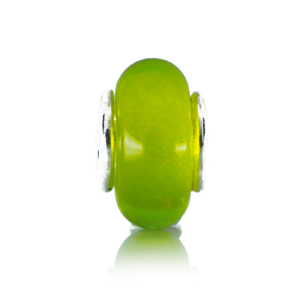 Lime Green Glass Spacer