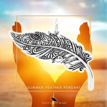 Load image into Gallery viewer, Summer Feather Pendant
