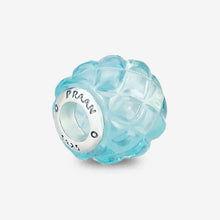 Load image into Gallery viewer, Ocean Blue Studded Pin Pyramid Crystalline Charm