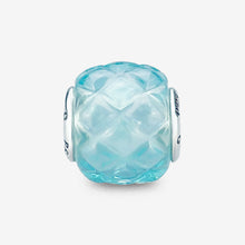 Load image into Gallery viewer, Ocean Blue Studded Pin Pyramid Crystalline Charm