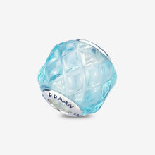 Load image into Gallery viewer, Ocean Blue Studded Pin Pyramid Crystalline Charm