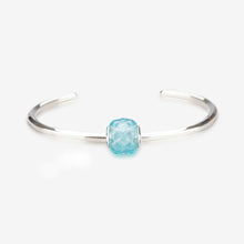 Load image into Gallery viewer, Ocean Blue Studded Pin Pyramid Crystalline Charm