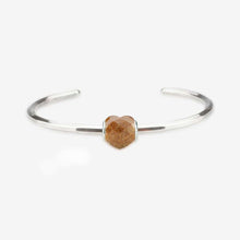 Load image into Gallery viewer, Shimmering Faceted Goldstone Heart Charm