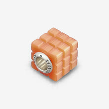 Load image into Gallery viewer, Tabby Cats Eye Glass Rubix Cube Charm