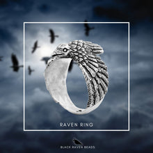 Load image into Gallery viewer, Wings of the Raven Ring