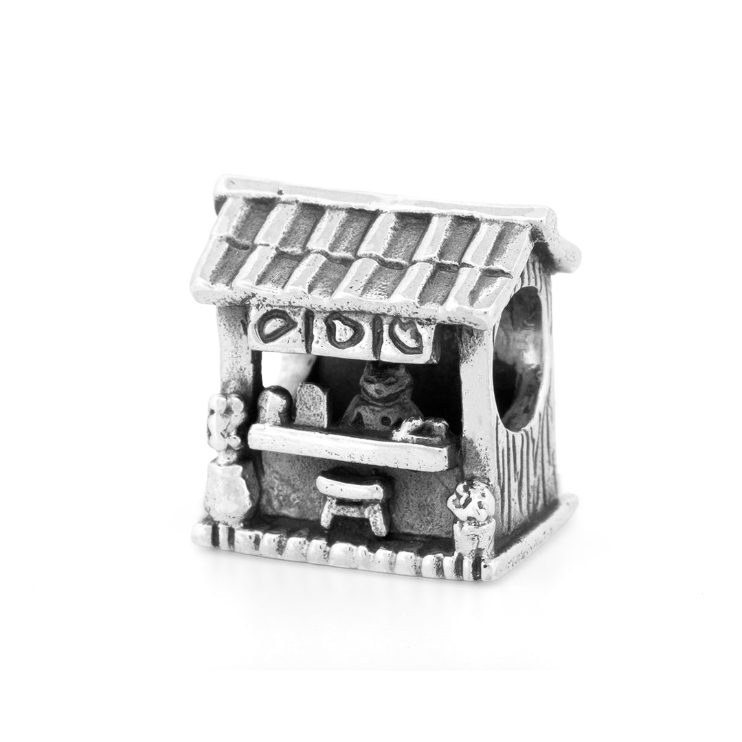 Black Raven Yatai silver bead