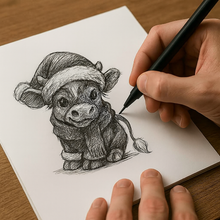 Load image into Gallery viewer, Scotch the Christmas Cow LE - PREORDER