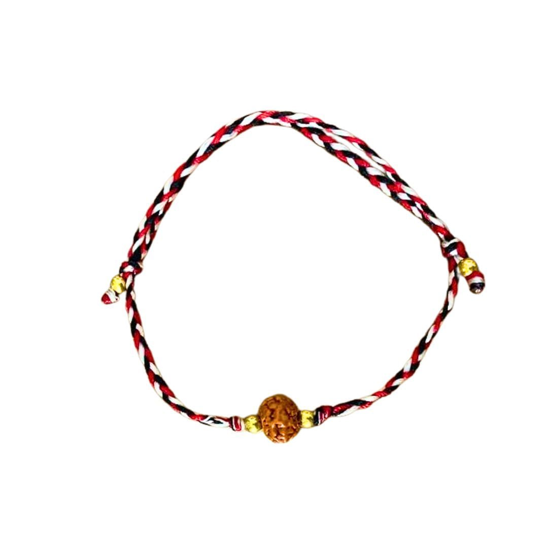 Tridatu Bracelet with Rudraksha Seed