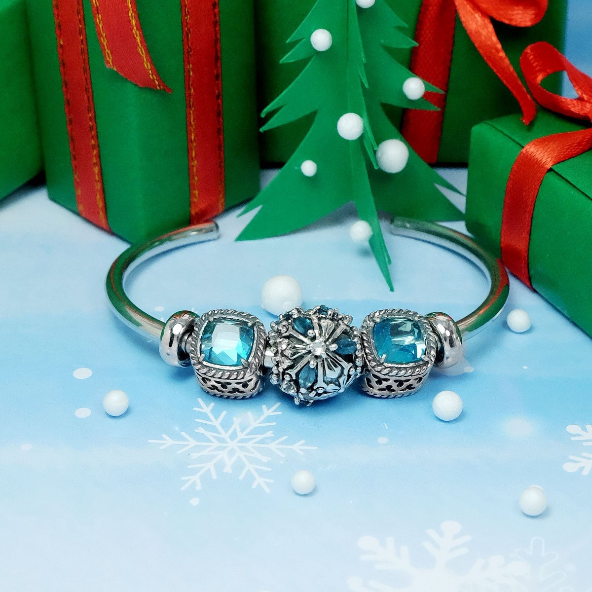 Topaz Snowflake Bead