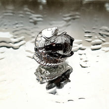 Load image into Gallery viewer, Double Bead Dancing fishes ruthenium