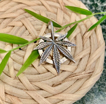 Load image into Gallery viewer, Hemp Leaf Pendant