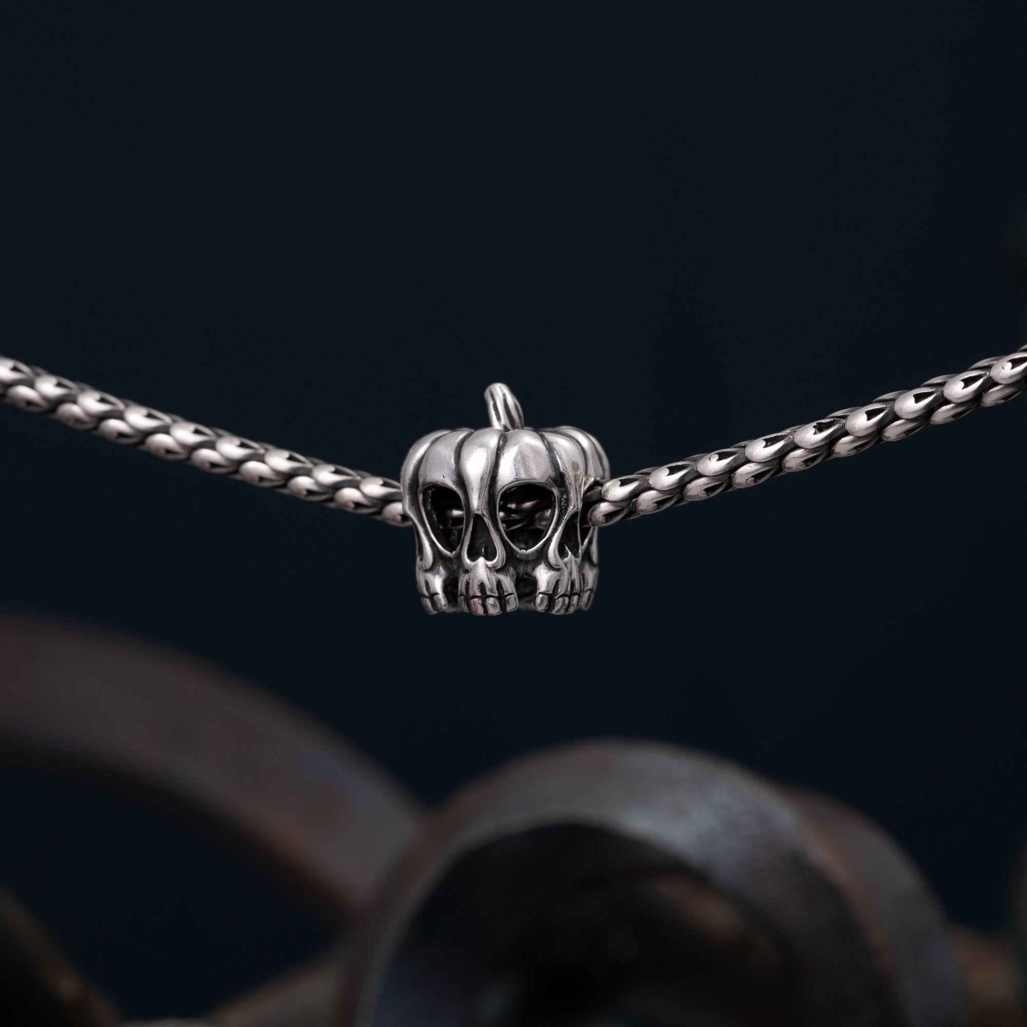 Bead with pendants "Pumpkin head"