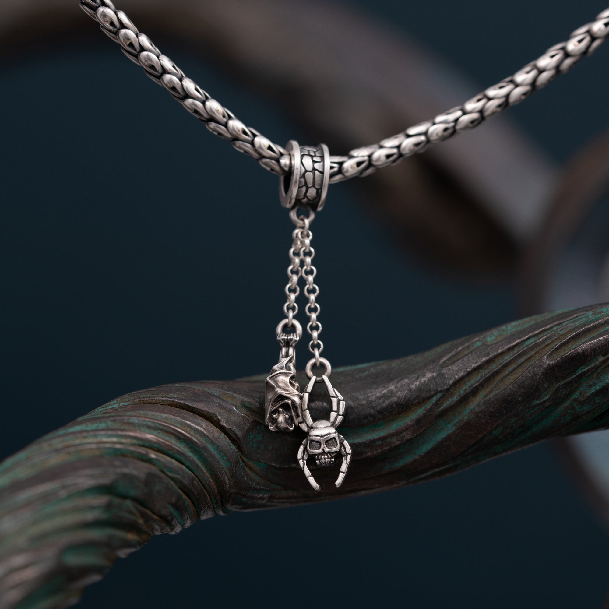 Bead with pendants "Pumpkin head"