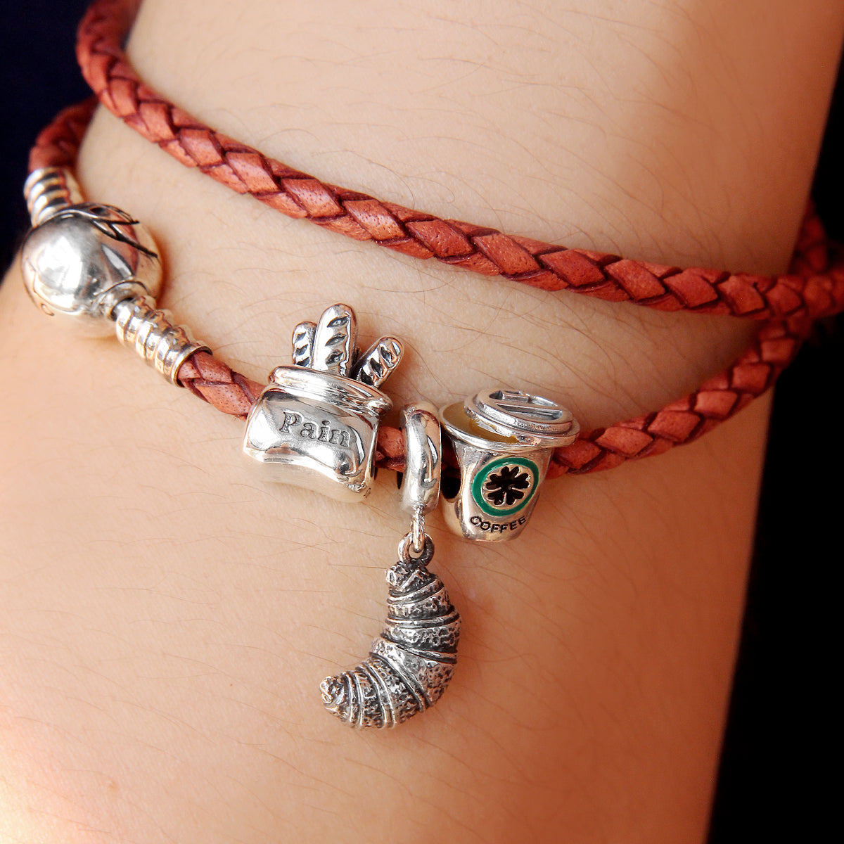 Croissant Dangle Bead