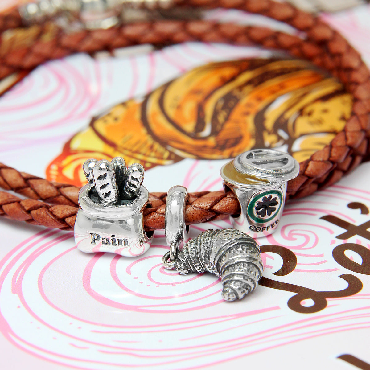 Croissant Dangle Bead