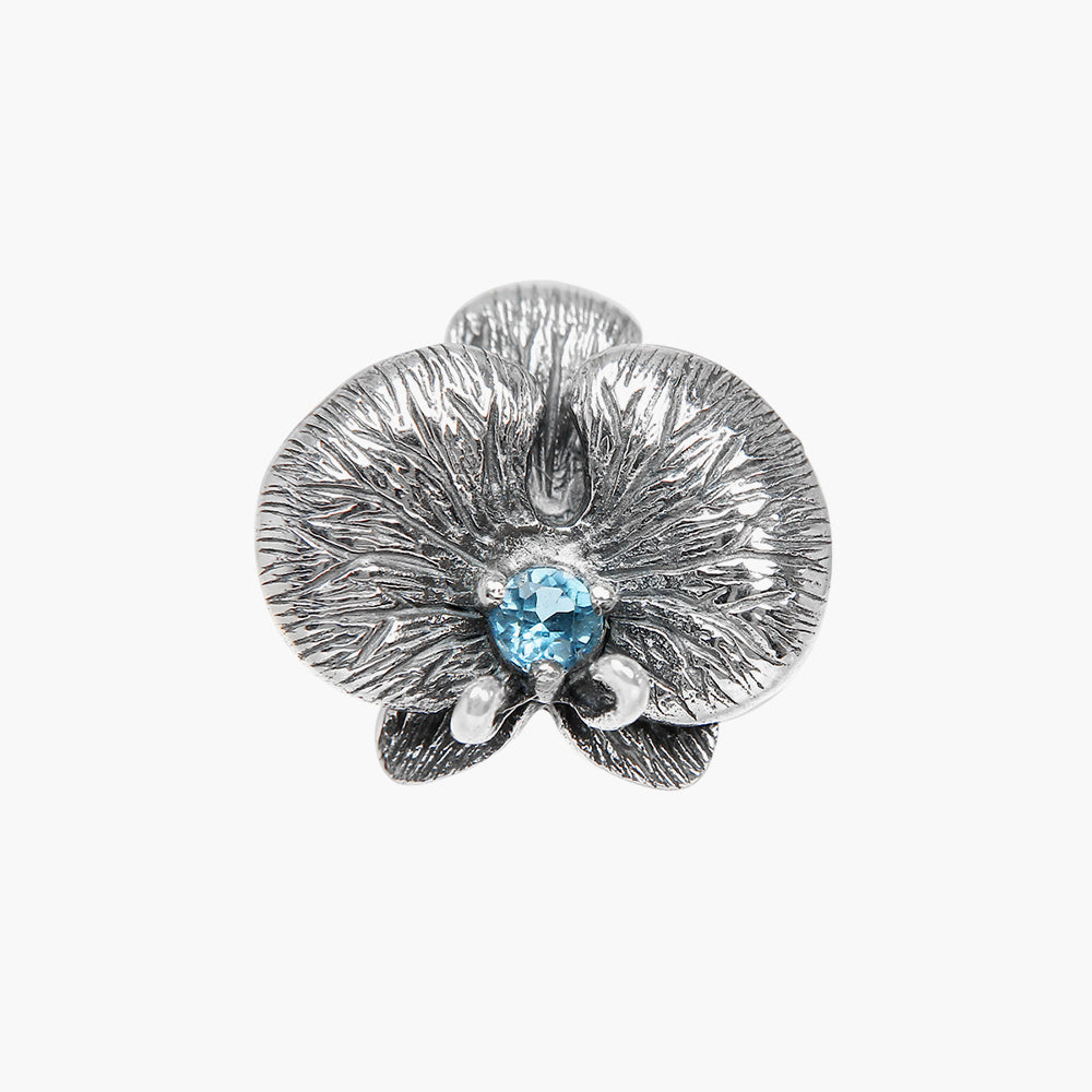 Blue Topaz Orchid Stopper
