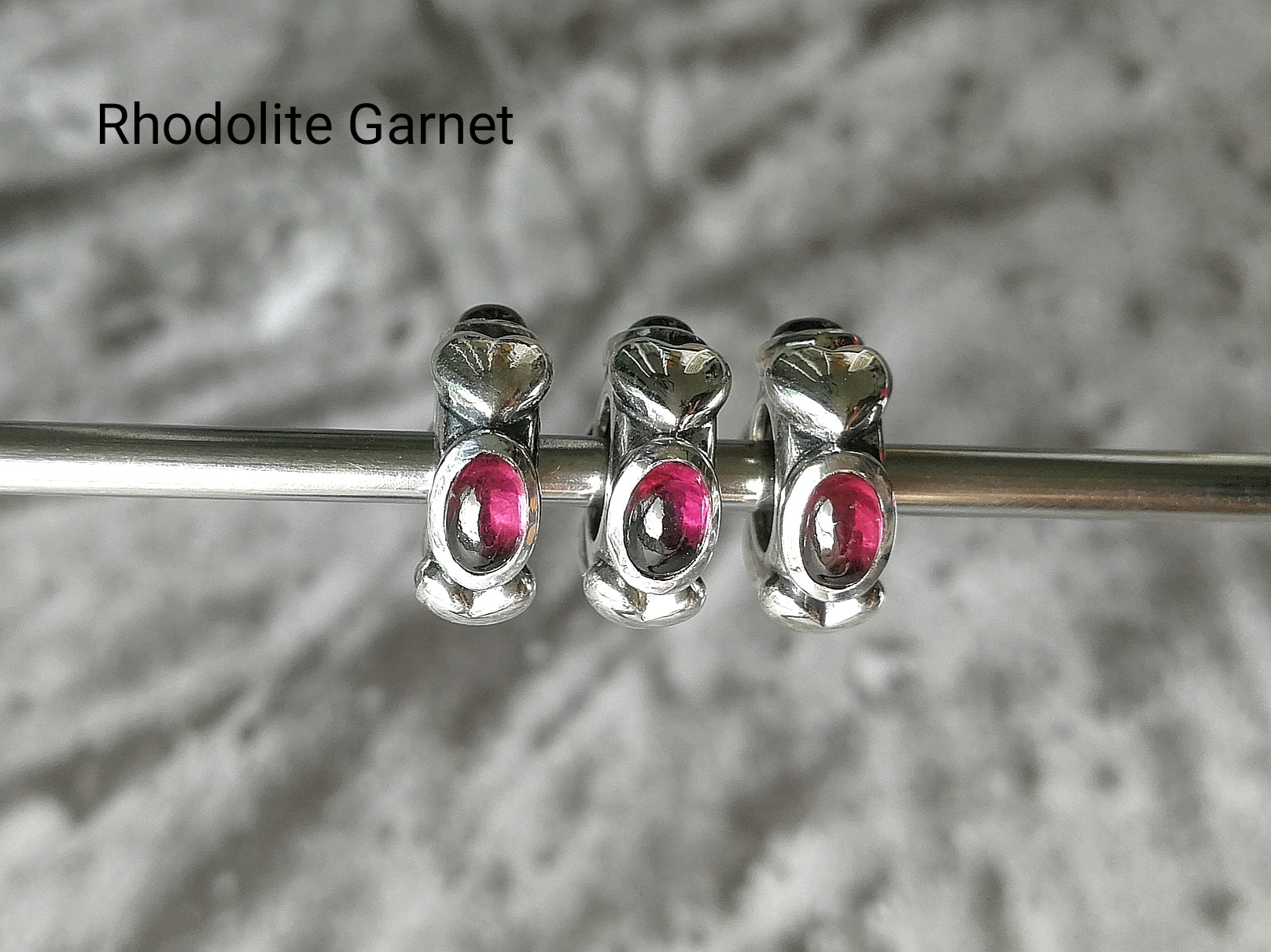 Endless Love Stopper Rhodolite Garnet
