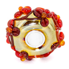Load image into Gallery viewer, Gold Oil Bright Red Flowertwig