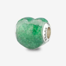 Load image into Gallery viewer, Green Aventurine Heart Charm