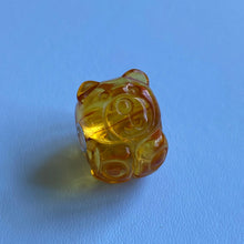 Load image into Gallery viewer, Carved Amber Bear
