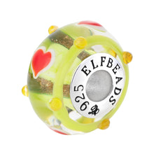 Load image into Gallery viewer, Intriguing Hearts Yellow-Green