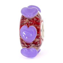 Load image into Gallery viewer, Lilac Red Gold Hearts