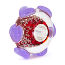 Load image into Gallery viewer, Lilac Red Gold Hearts