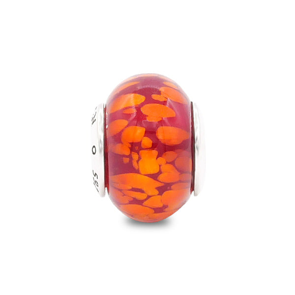 Mecca Flame Orange Murano Charm