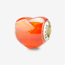 Load image into Gallery viewer, Lava Lamp Heart Charm