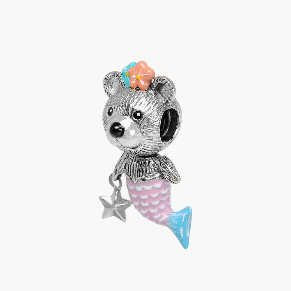Pink Teddy Mermaid Bead