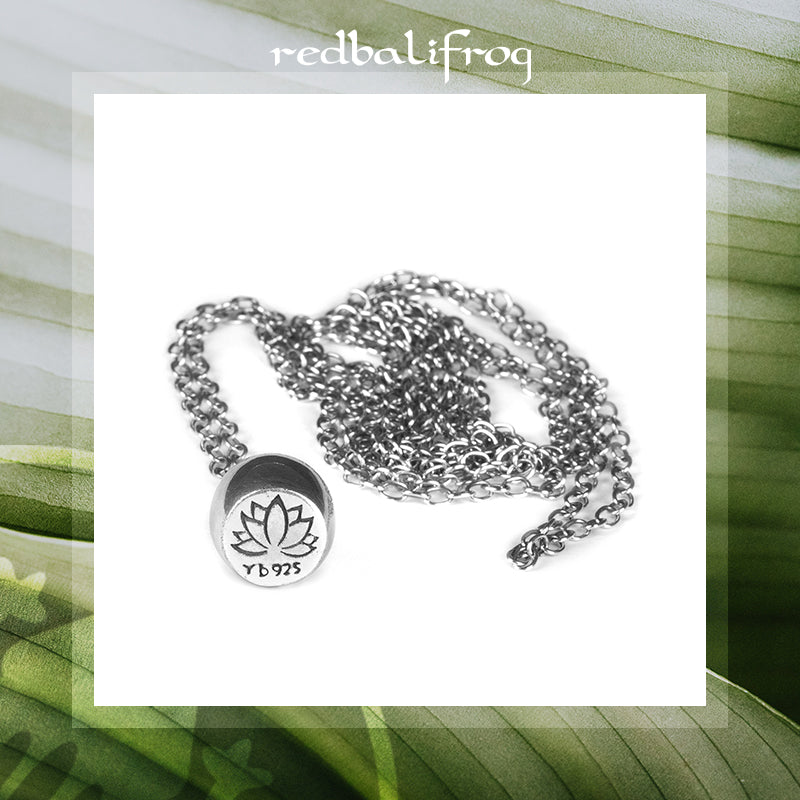 Lotus Barrel Chain Necklace