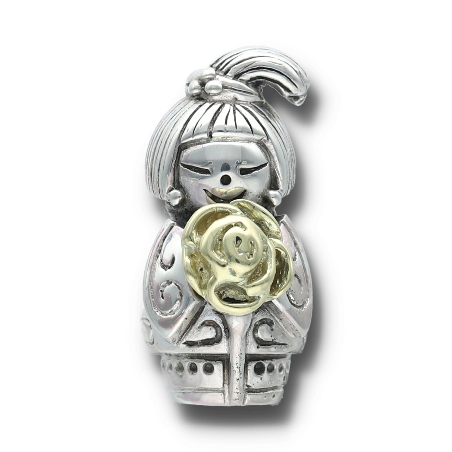 Kokeshi Flower Rose Two-Tone