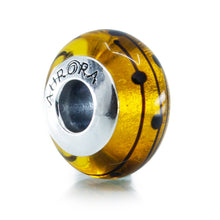 Load image into Gallery viewer, Star Map – Murano Glass Bead with Gold

