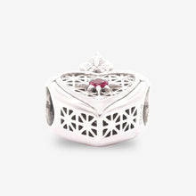 Load image into Gallery viewer, Pink Queen Heart Charm