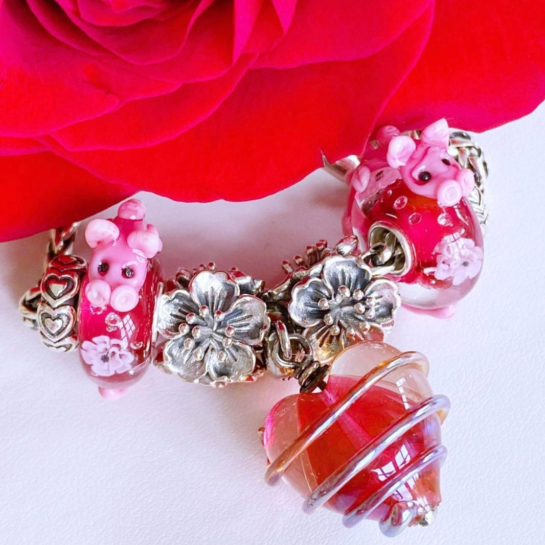 Cherry Blossom Heart Design