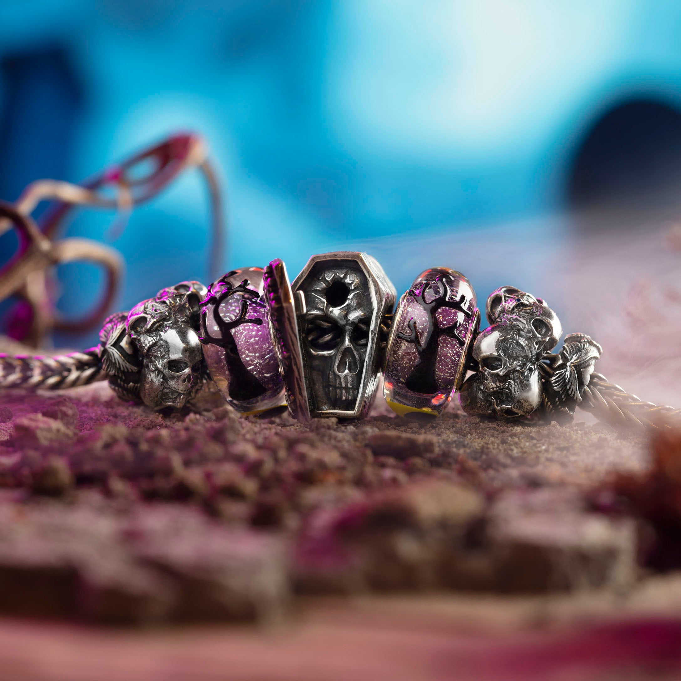 Elfbeads Skulls and Butterflies