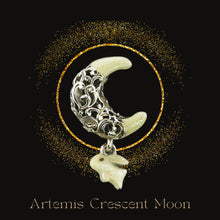Load image into Gallery viewer, Artemis Crescent Moon Charm
