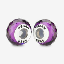 Load image into Gallery viewer, Bright Violet Crystal Stopper Charms
