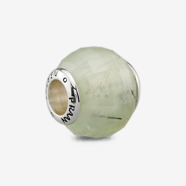 Faceted Prehnite Quartz Charm