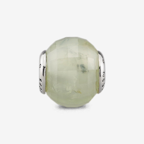 Faceted Prehnite Quartz Charm