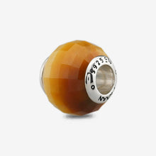 Load image into Gallery viewer, Faceted Round Yellow Tiger Eye Charm
