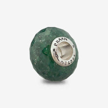 Load image into Gallery viewer, Faceted Mica Quartz Rondelle Chrome Charms
