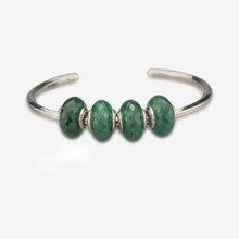 Load image into Gallery viewer, Faceted Mica Quartz Rondelle Chrome Charms
